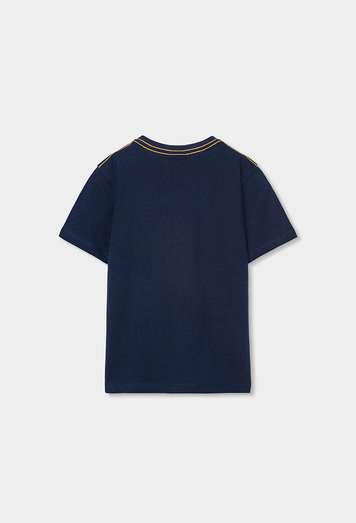 Camiseta Estampado Lest Go Navy Boboli