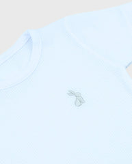 Set 3 Bodys Manga Corta Blanco Unisex Textura