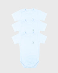 Set 3 Bodys Manga Corta Blanco Unisex