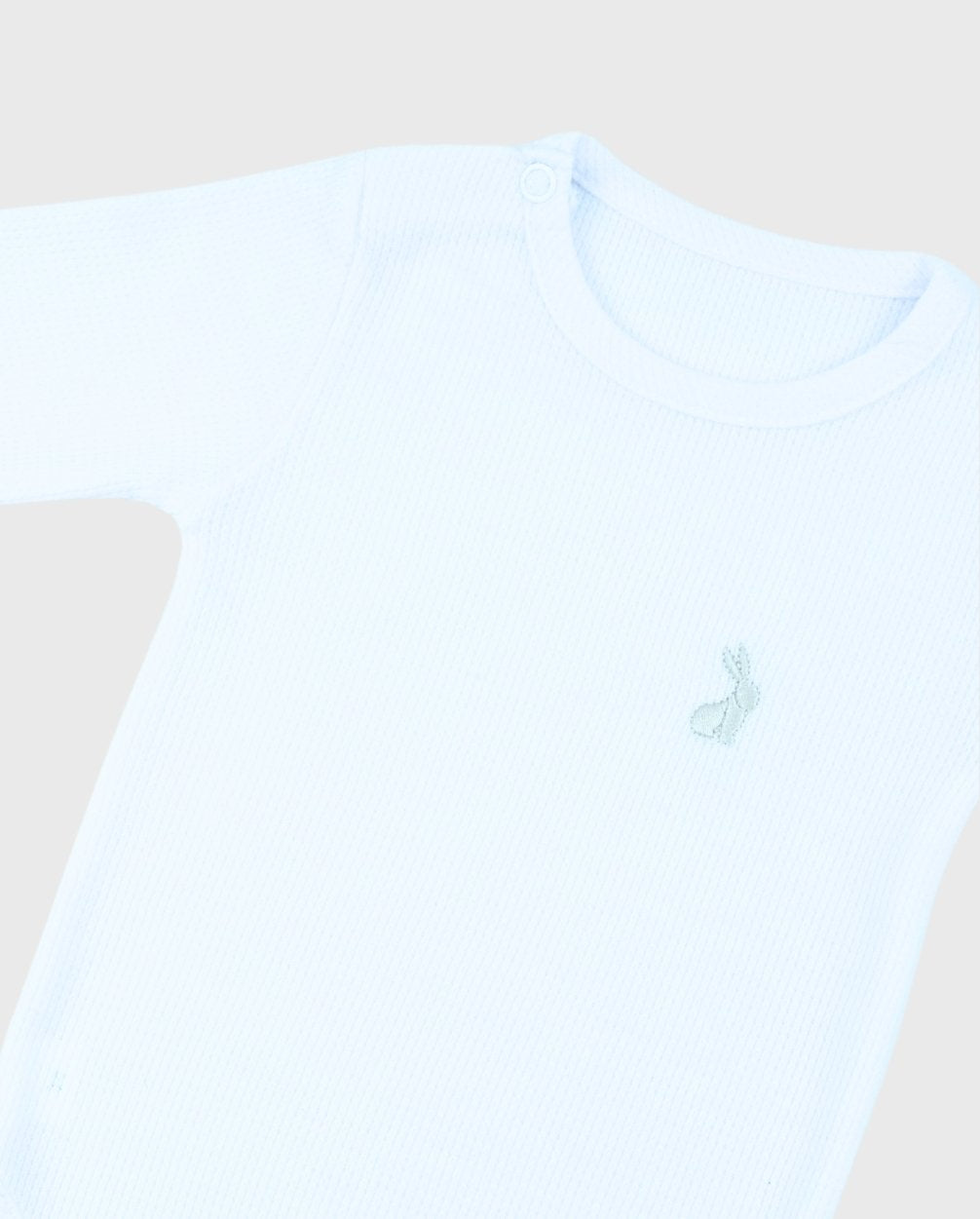 Set 3 Bodys Manga Larga Blanco Unisex Detalles