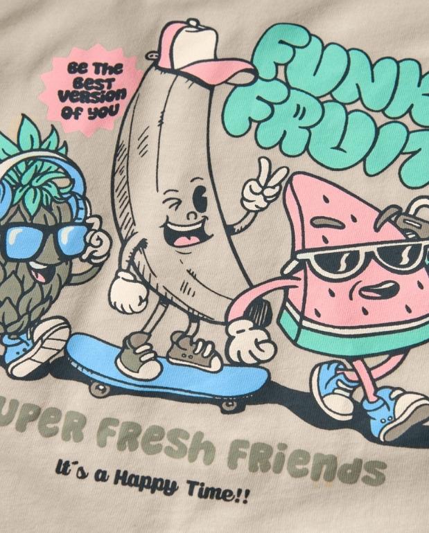 Camiseta Super Fresh Beige Boboli Frutas