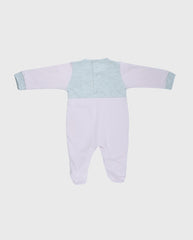 Pijama Enteriza Bordado 100% Algodón Gris Rosa Girl