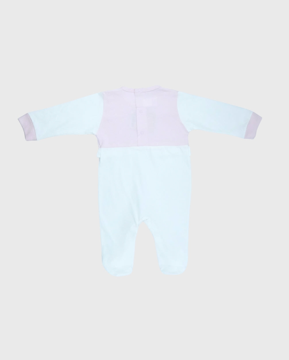 Pijama Enteriza Bordado 100% Algodón Blanco Rosa Pink