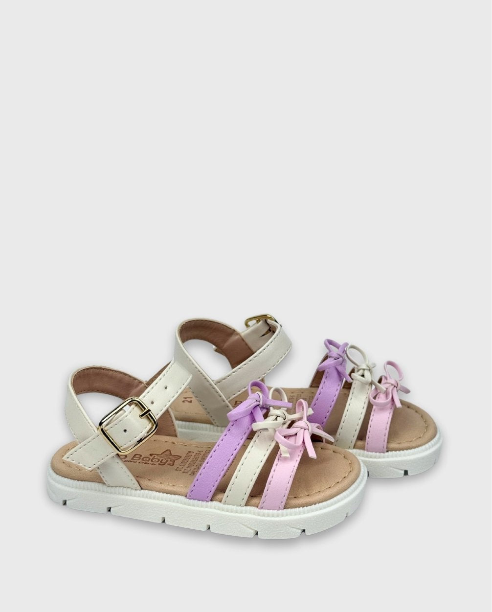 Sandalias Lazo Moño Pastel