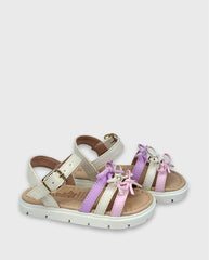Sandalias Lazo Moño Pastel