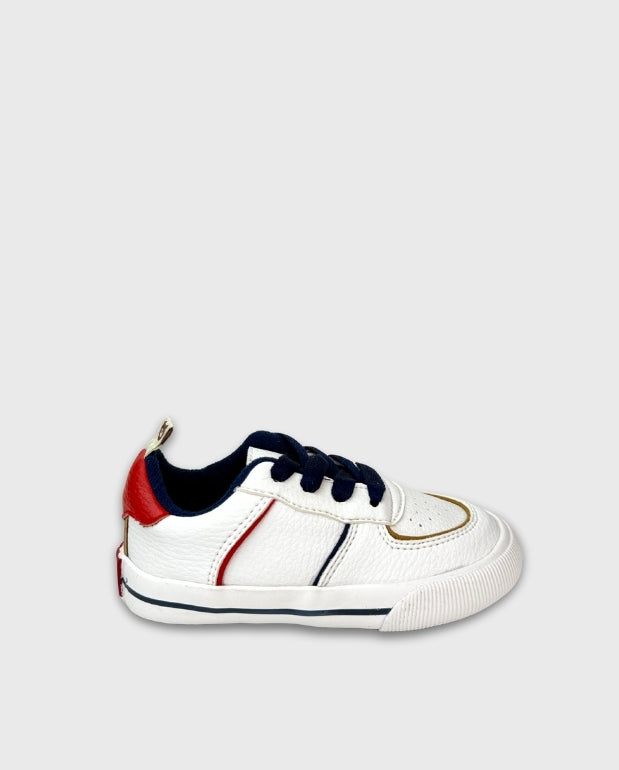 Tenis Cordones Navy Blanco Melosos Niño