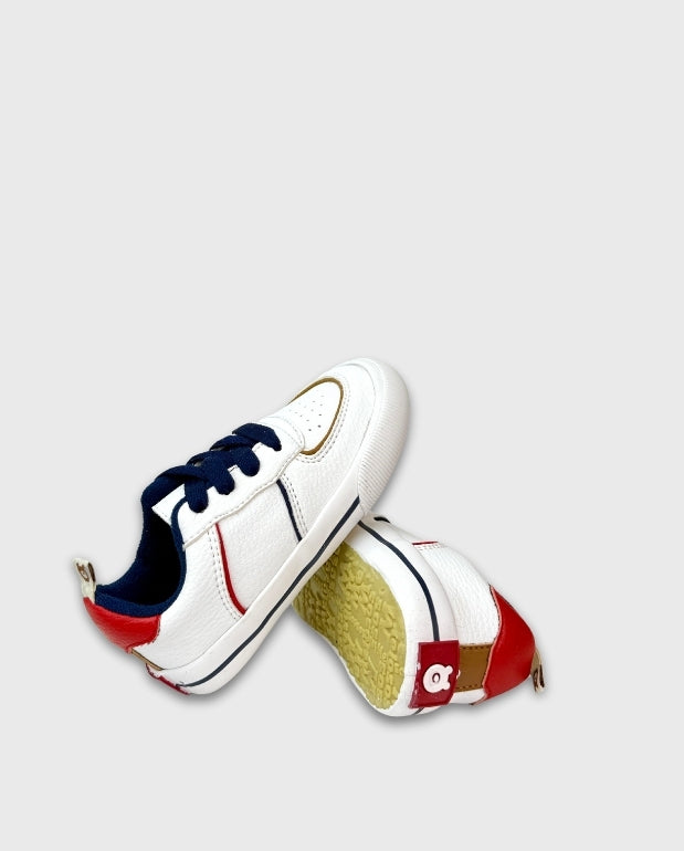 Tenis Cordones Navy Blanco Melosos Moda