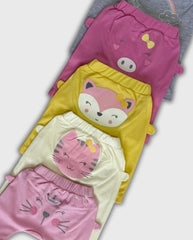 Set 5 Pantalones Estampado Bebé Niña Surtido Gato