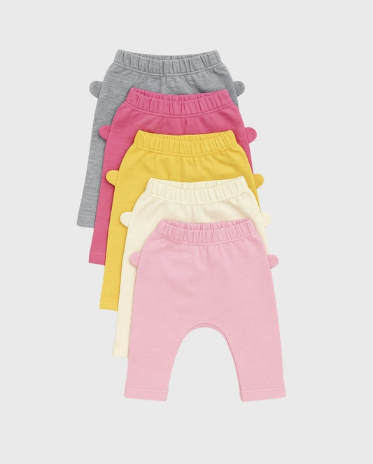 Set 5 Pantalones Estampado Bebé Niña Surtido
