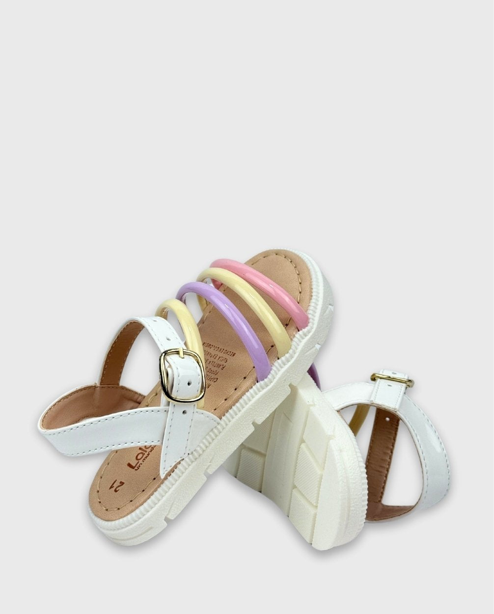 Sandalias Lazos Mate Pastel Verano