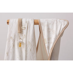 Muselina Noé animales beige bambú Bimbidreams