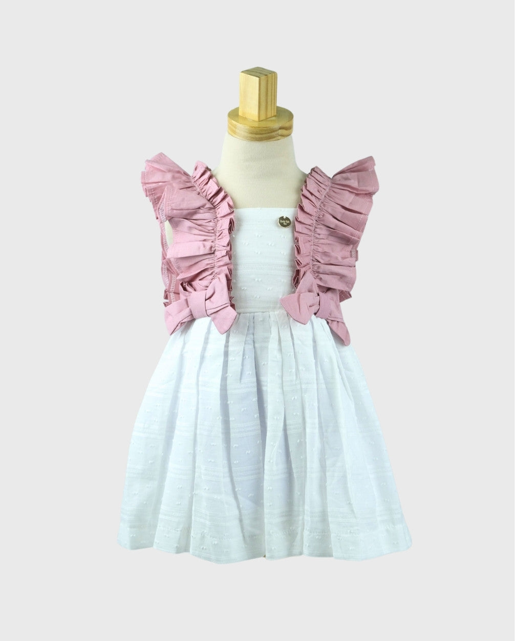 Vestido Bebé Niña Resortado Surtido Rosado