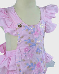 Body Bebé Niña Tull Lentejuelas Detalle