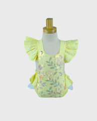 Body Bebé Niña Tull Lentejuelas Yellow