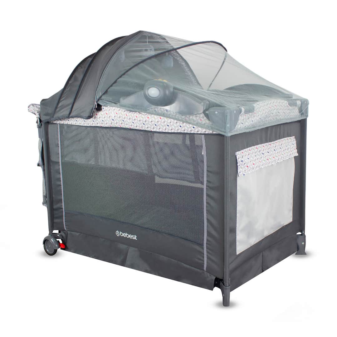 Cuna Corral Verona Gris Bebesit