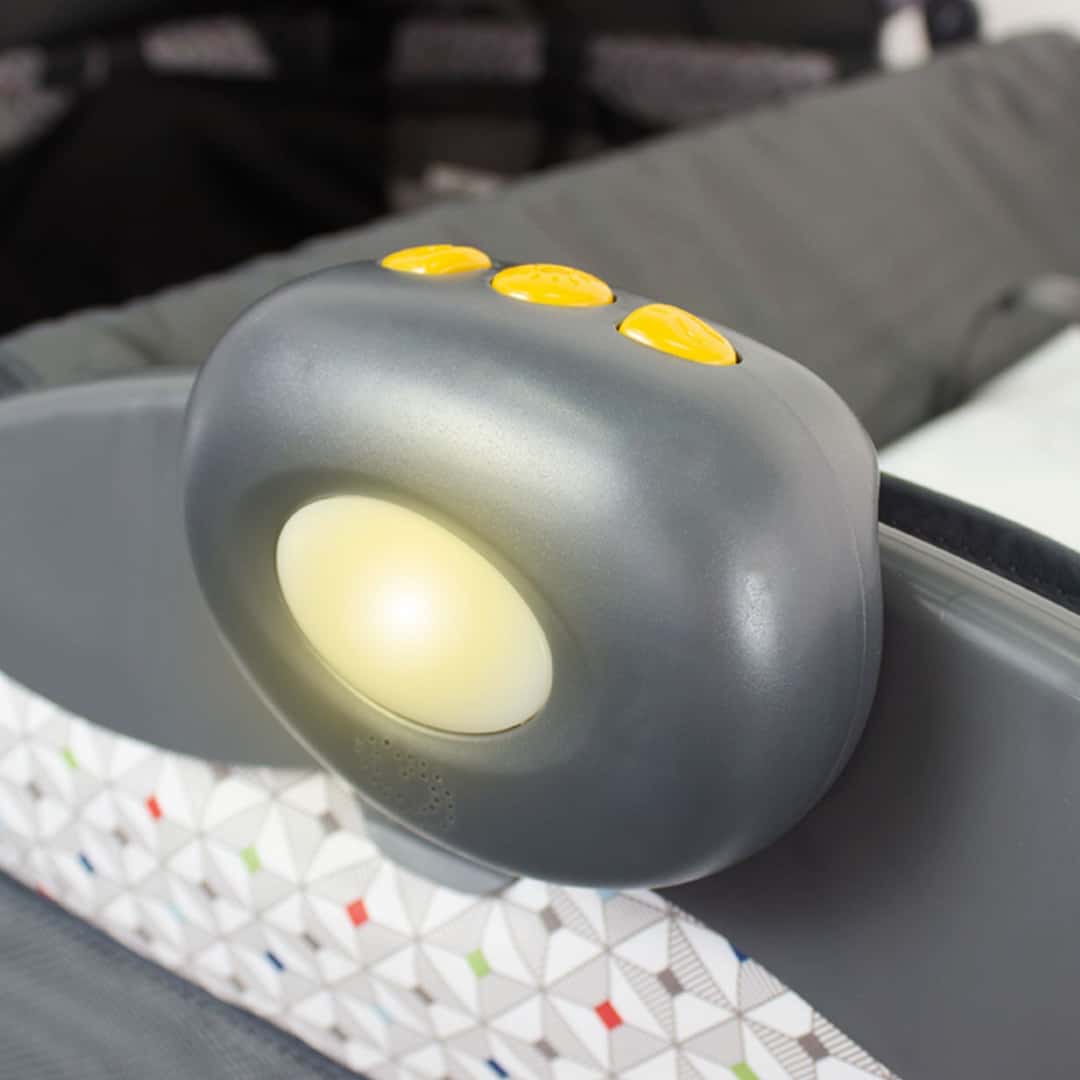 Cuna Corral Verona Gris Bebesit Luz