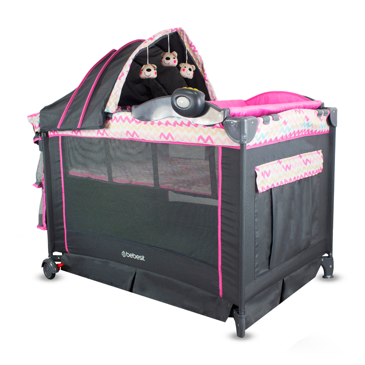 Cuna Corral Verona Rosa Bebesit