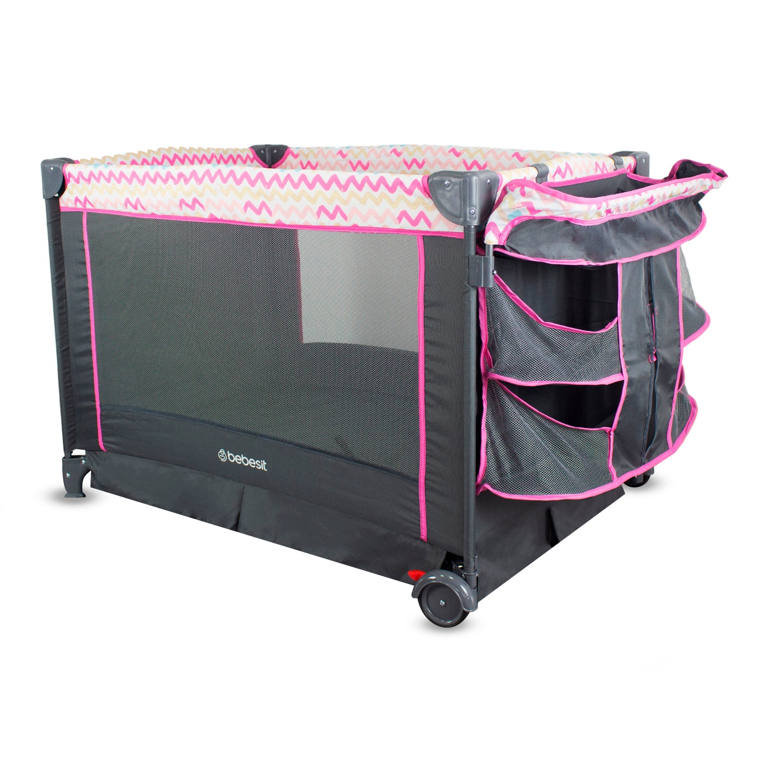 Cuna Corral Verona Rosa Bebesit Organizador