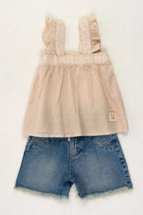 Conjunto Short Denim Bebé Niña Joy Baby