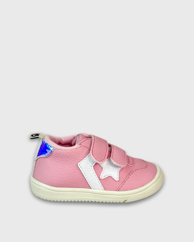 Tenis Velcro Estrella Rosa Melosos Pink