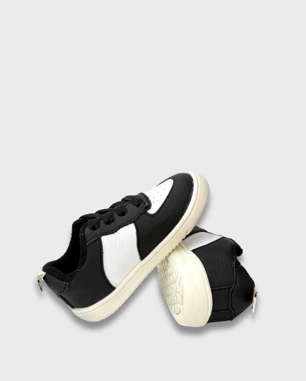 Tenis Bebé Niño Combinado Negro Melosos Estilo