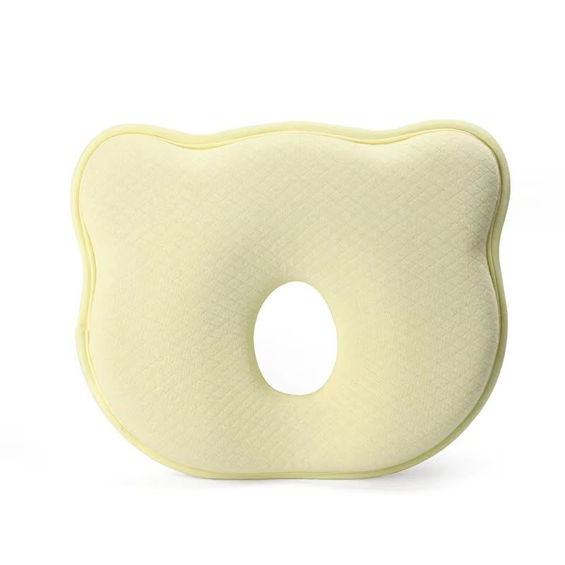 Almohada Para Bebé Ortopédica De Aloe Osito Cabeza Amarillo