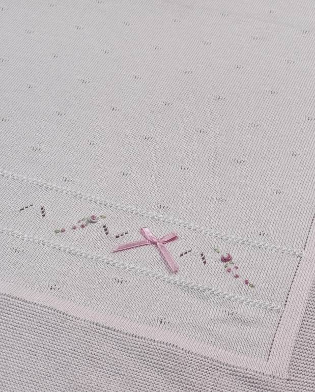 Primer Día Tricot 100% Algodón Peruano Rosa Cobija