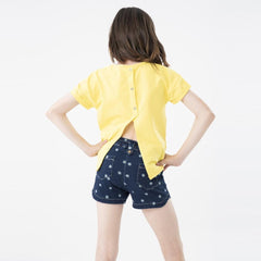 Conjunto 2 Piezas Short Denim Margaritas