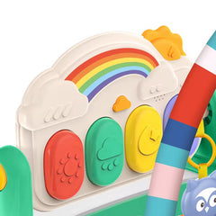 Gimnasio Para Bebé Piano Arcoíris Pista