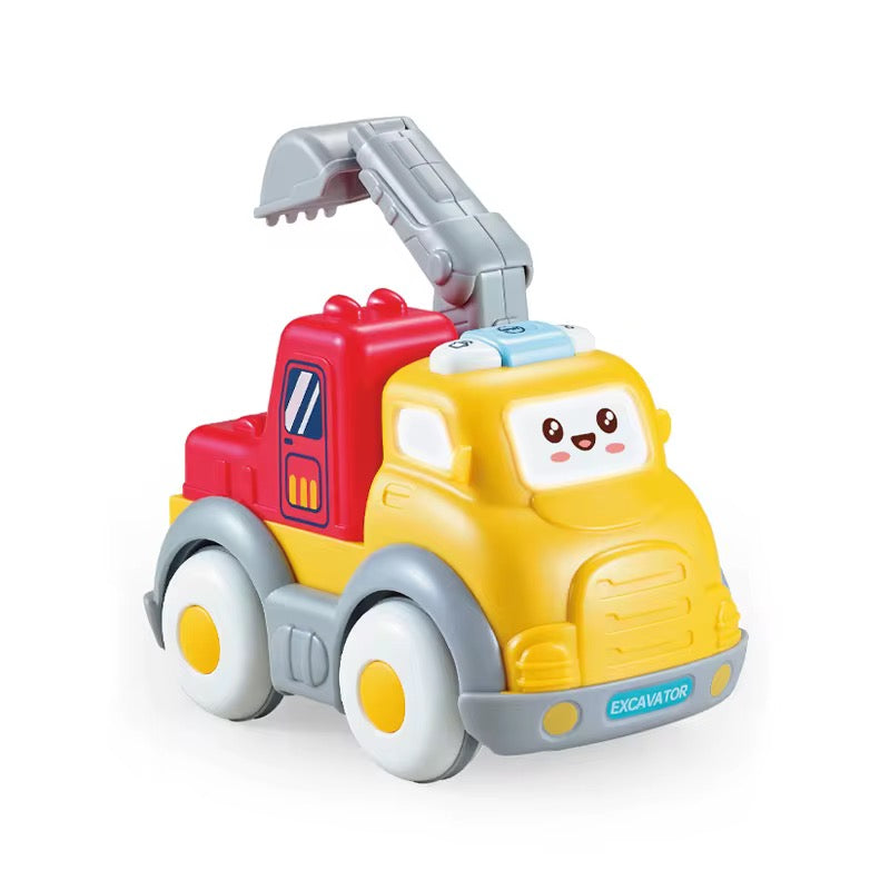 Juguete Carro de Impulso Excavadora Amarillo