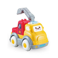 Juguete Carro de Impulso Excavadora Amarillo