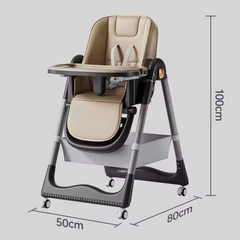 Silla Comedor de Lujo Plegable Beige Medidas