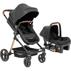 Coche Travel System Aston Negro Premium Baby