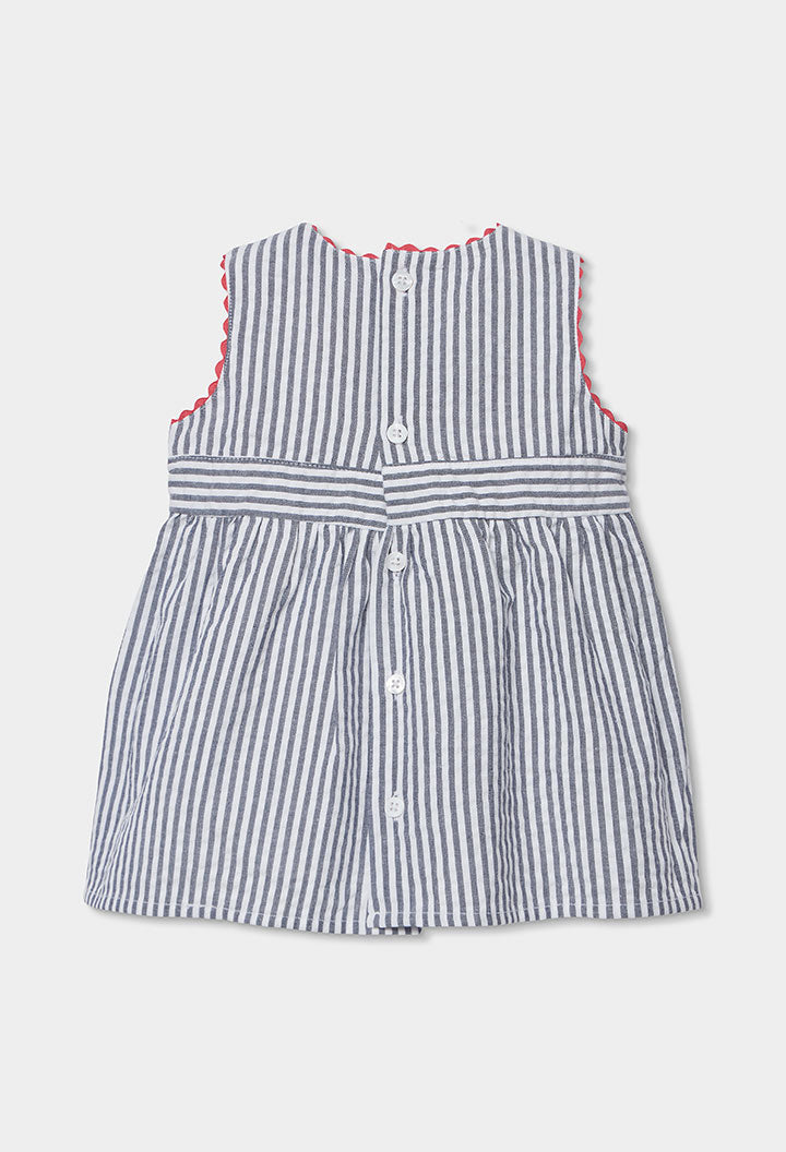 Vestido Detalle Moño Rayas Boboli