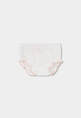 Vestido Bordado Tulipanes Blanco Boboli panty