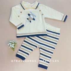 Conjunto Tricot Avion