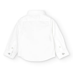 Camisa Manga Larga Corbatin Blanca