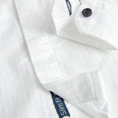Camisa Manga Larga Corbatin Blanca