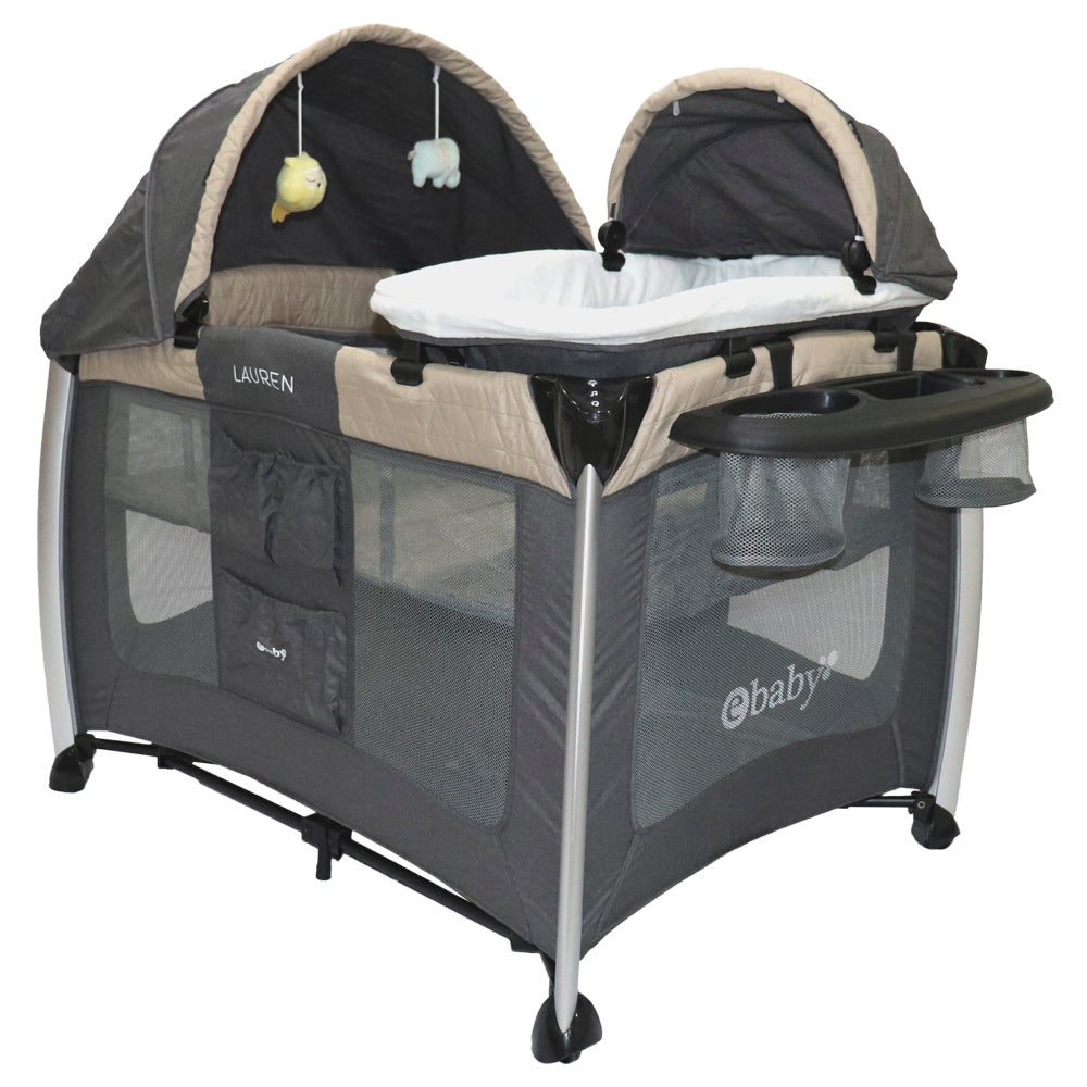 Cuna Corral Luren Beige Ebaby
