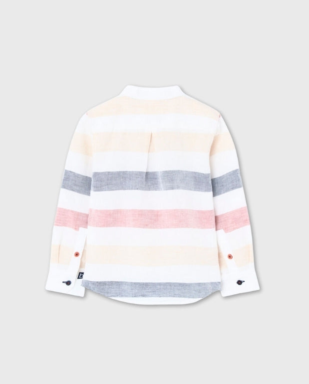 Camisa Manga Larga Rayas Boboli Niño