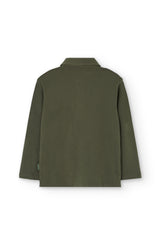 Polo Manga Larga Verde Oliva Boboli estilo 