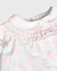 Vestido Cuellos Puntos Rosa Boboli Detalle