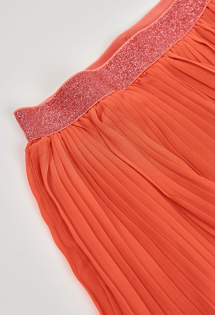 Conjunto Short Plisado Naranja Boboli billo