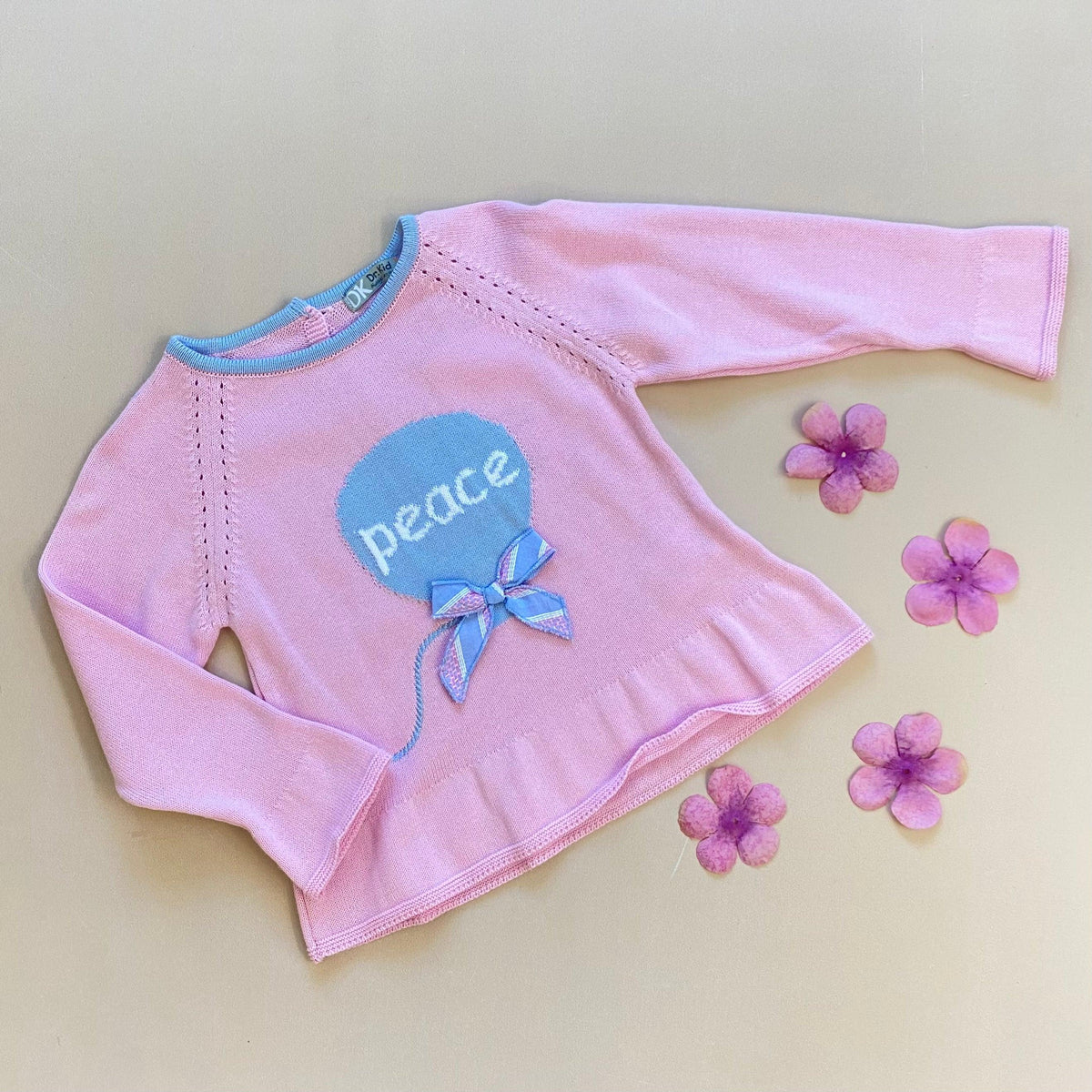 Saco Tricot Peace Rosa Dr Kid