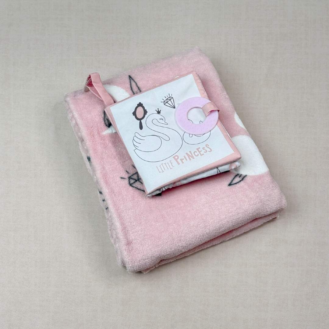 Cobija con Libro de Cuento Bebé Cisne