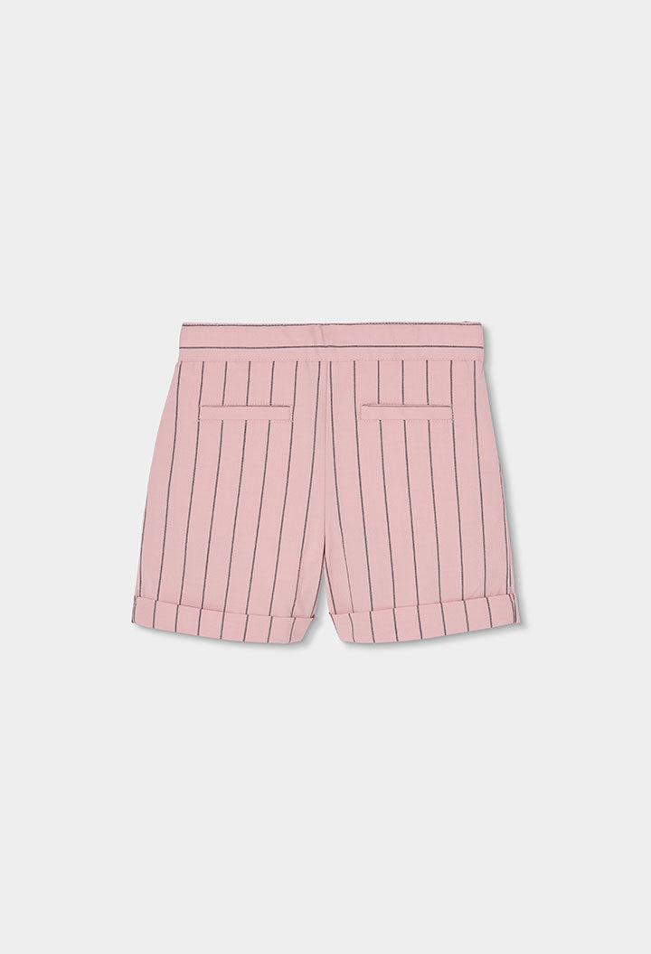 Conjunto Short Chaleco Rayas Rosa Boboli estilo
