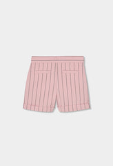 Conjunto Short Chaleco Rayas Rosa Boboli estilo