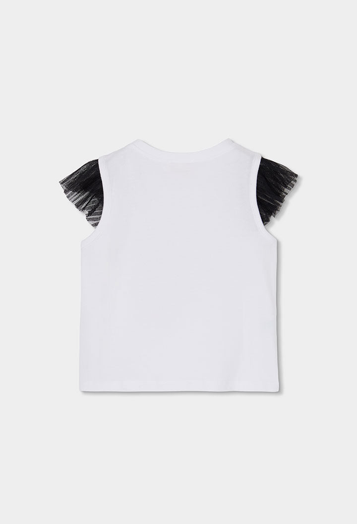 Conjunto Falda Tul Lentejuelas Negro Boboli estilo