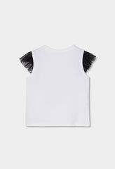Conjunto Falda Tul Lentejuelas Negro Boboli estilo
