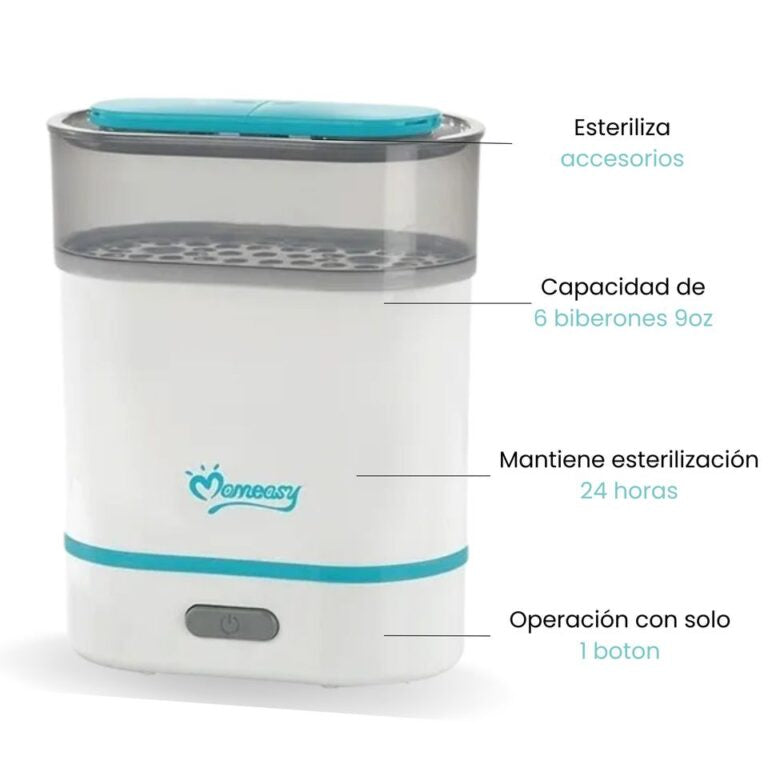 Esterilizador Eléctrico Para Teteros a Vapor Momeasy Diseño